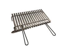 GRIGLIA SCOLAGRASSI ACCIAIO INOX GRATICOLA INOX BARBECUE 60x35cm TIPO PESANTE