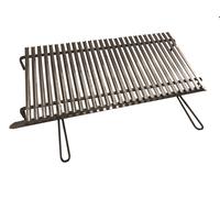 GRIGLIA SCOLAGRASSI ACCIAIO INOX GRATICOLA INOX BARBECUE 80x50cm TIPO PESANTE