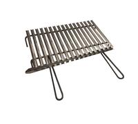 GRIGLIA SCOLAGRASSI ACCIAIO INOX GRATICOLA INOX BARBECUE CON MANICI TIPO PESANTE