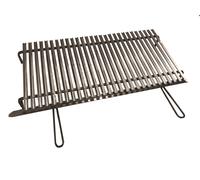 GRIGLIA SCOLAGRASSI ACCIAIO INOX GRATICOLA INOX BARBECUE CON MANICI TIPO PESANTE