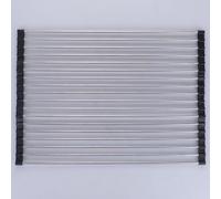 Griglia scolatutto per lavello arrotolabile 47x34 cm, nero