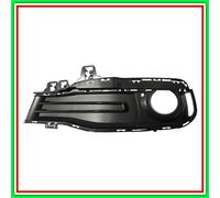 Griglia Sinistra Paraurti Goffrata Nera Chiusa-Con Sede Fendinebbia Mod Luxury B