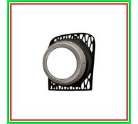 Griglia Sinistra Paraurti Nera Goffrata-Con Sede Fendi-Con Cornice Argento - Mod