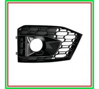 Griglia Sinistra Paraurti Nera Lucida-Con Sede Fendi Audi Rs5-(Anno 2017 In Poi)