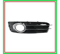 Griglia Sinistra Paraurti Nera Lucida-Con Sede Fendi-Con Cornice Cromata Mod S-L