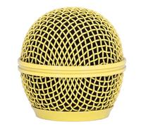Griglia Sostitutiva Microfono Oro per SM58S SM58LC Beta58 Beta58A SA M30 SV100 UT2 PGX24 SLX4 con Schiuma Integrata Protezione Rumori Dimensioni 55x31mm