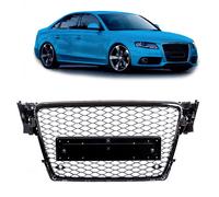 Griglia Sportiva A Nido D'Api Nera Lucida Compatibile Con Audi A4 B8 08-12