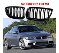 Griglia sportiva anteriore a doppio rene nera per BMW E92 E93 M3 2006 2007 2008 2009 Serie 3 CoupÃ© a