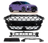 Griglia Sportiva Nera Lucida Compatibile Con Audi A3 8Y