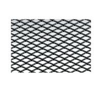 Griglia sportiva rete 125x30 maglia rombo 15x8mm Alluminio nero