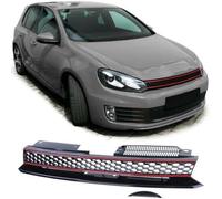 Griglia sportiva senza emblema nero rosso adatto per VW Golf 6 anche GTI 08-13