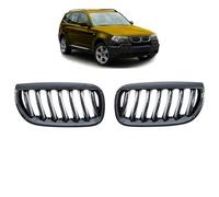 Griglia Sportiva Wabengitter per BMW X3 E83 03-06 Nero Lucido