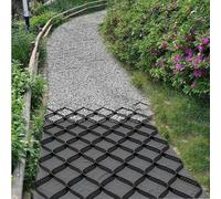 Griglia stabilizzatore per ghiaia per sentieri e giardini, 4 x 6 m, design resistente per supporto del suolo e drenaggio su pendii, tappetino di protezione per il terreno per paesaggistica