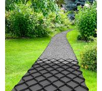 Griglia stabilizzatore per marciapiede da 5 cm, per ghiaia, sabbia e cemento, finitrice tagliabile per vialetti, cortili, giardini e capannoni, supporta un carico di 3000 kg (1 x 1 x 3 m)