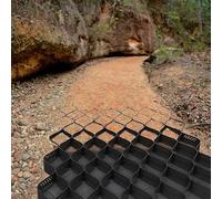 Griglia stabilizzatore per vialetto in ghiaia da 10,2 cm, griglie di stabilizzazione permeabili durevoli con finitrici riutilizzabili per il controllo del fango in calcestruzzo per vialetti e vialetti