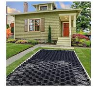 Griglia stabilizzatore resistente da 5,1 cm per ghiaia e cemento sabbia - Finitrice tagliabile per giardino, capanno base vialetto, patio, supporta un carico di 3000 kg (1 m x 7 m)