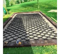 Griglia stabilizzatrice per ghiaia di altezza 5,1 cm, sistema di pavimentazione permeabile per vialetti, 2 x 4 m, per un migliore drenaggio e controllo dell'erosione del suolo