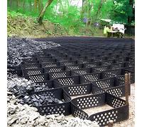 Griglia stabilizzatrice per ghiaia per vialetti, piccoli stabilizzatori del suolo con design antiscivolo e permeabile e fori di drenaggio per il controllo dell'erosione sull'architettura in collina