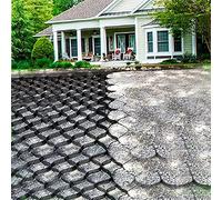 Griglia stabilizzatrice per ghiaia, sistema di pavimentazione a nido d'ape spesso 5,1 cm, per vialetti, pendii, sentieri e ingressi del giardino, soluzione permeabile per la stabilizzazione del suolo