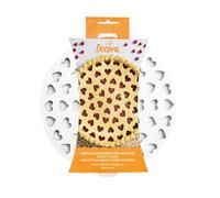 Griglia tagliapasta Crostata Cuori tonda Ø30cm - per realizzare crostata, dolci