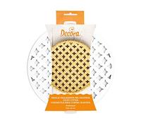 Griglia tagliapasta per crostate arabesque - tonda Ø30 cm - In plastica - ideale per realizzare crostata, dolci torte - circolare, rotonda