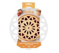Griglia tagliapasta per crostate FLOWER - tonda Ø28 cm - In plastica - ideale per realizzare crostata, dolci torte - circolare, rotonda
