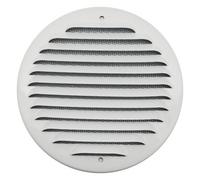 Griglia Tonda Da Sovrapporre In Metallo Con Rete D.150 Mm - Alluminio Bianco