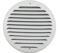 GRIGLIA TONDA DA SOVRAPPORRE IN METALLO CON RETE D 175 MM Alluminio Bianco