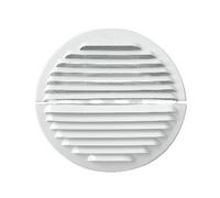 Griglia tonda dentro-fuori alluminio bianco diam. 175