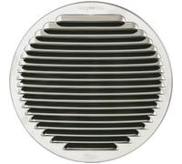 GRIGLIA TONDA IN METALLO CON MOLLE E RETE D 160-200 MM Inox Sistemi Aerazione