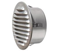Griglia tonda in metallo da incasso con imbocco in plastica rame d. 150 mm - ...