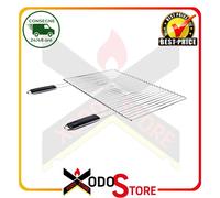 Griglia tondini acciaio inox per barbecue SUNDAY BBQ 67 x 40cm - codice 4012040