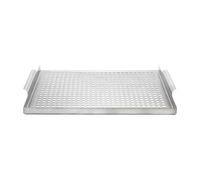 Griglia Topper per Barbecue - Griglia da Campeggio in Acciaio Inossidabile Sostitutiva,Accessorio Cucina con Drenaggio per Campeggio Giardino Spiaggia Picnic