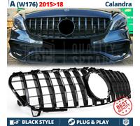 GRIGLIA Tuning PER Mercedes CLASSE A W176 2015-18 Calandra Anteriore Nera amg