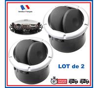 2X Griglia Ventilazione Diffusore Aria Grigio Per Logan Sandero Duster
