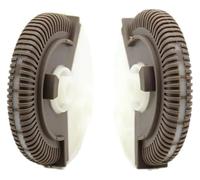 Griglia ventilazione cruscotto Per La Classe E W211 2003-2008 E200 E230 E260 E280 Rullo Controllo Condizionatore D'aria Anteriore Ac Vent Base Ruota Rotolamento(Brown-L and R)