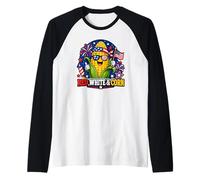 Grigliata Estiva patriottica della Freedom Fed con Mais Maglia con Maniche Raglan