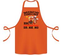 Grigliata Weekend Forecast Bbqing Alcol Birra Cotone Grembiule 100% Biologico