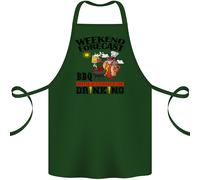 Grigliata Weekend Forecast Bbqing Alcol Birra Cotone Grembiule 100% Biologico