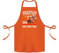 Grigliata Weekend Forecast Bbqing Alcol Birra Cotone Grembiule 100% Organico