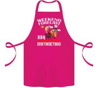 Grigliata Weekend Forecast Bbqing Alcol Birra Cotone Grembiule 100% Organico