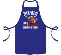 Grigliata Weekend Forecast Bbqing Alcol Birra Cotone Grembiule 100% Organico