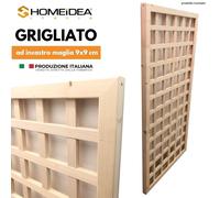 Grigliati in legno maglia quadra 9 x 9 cm - varie misure - di nostra produzione