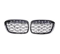 Griglie anteriore dell'auto Compatibile Con BMW Per X1 F48 F49 2016 2017 2018 2019 Griglia Anteriore A Forma Rene Con Per Corsa In Stile Meteora Griglie Aspirazione Dell'aria Radiatore