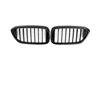 Griglie Anteriore Griglia Cofano In Fibra Carbonio A 1 Listello Per Paraurti Anteriore Per BMW Serie 5 Per G30 Per G31 2017 2018 2019 2020 520i 530i 540i(Glossy Black)