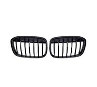 Griglie Anteriore Per BMW Per X1 Per F48 Per F49 2016 2017 2018 2019 Griglie Racing Superiori A Doppio Rene Paraurti Anteriore Stile Diamanti Neri Lucidi(Single-Glossy Black)