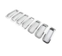 Griglie Anteriore Per Jeep Per Patriot 2011-2017 7 Pezzi Griglia Di Copertura Per Radiatore Anteriore Per Auto Nera Lucida/cromata Griglia Radiatore Anteriore(Chrome)