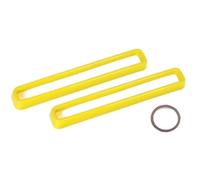 Griglie Anteriori 2 Pezzi Griglia Anteriore Inserti Copertura Finitura Per Dodge Per Challenger 2015 2016 2017 2018 2019 2020 2021 2022 Grill Anteriore(Giallo)