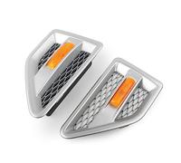 Griglie Anteriori 2 Pezzi Per Land Per Rover Per Freelander 2 Per LR2 2008-2012 2013 2014 2015 2016 Car Side Vent Mesh Griglia Anteriore Griglia(Argento)