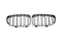 Griglie Anteriori Doppia Linea Per BMW Serie 1 E81 E87 2008-2011 Front Facelift Carbon Look Diamond Star Griglia Cromata Copertura Parti Esterne Accessori Auto